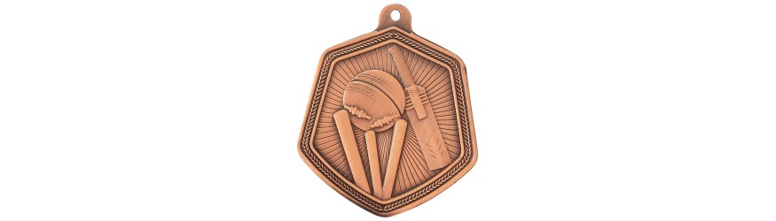  CRICKET FALCON MEDAL 65MM - GOLD, SILVER & BRONZE